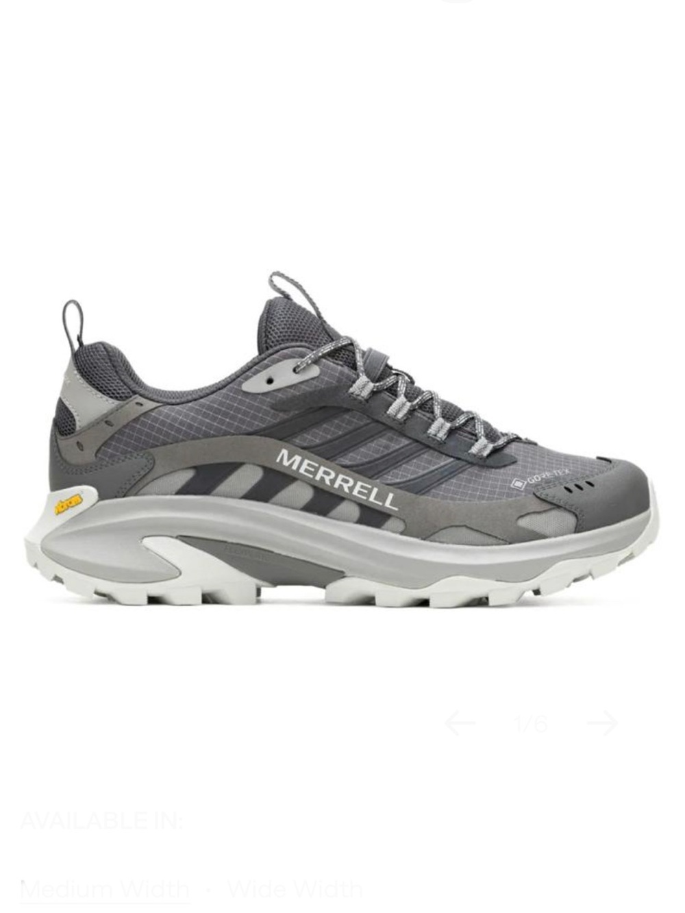 NEW Merrell Moab Speed 2 GORE-TEX Men’s 12 W Asphalt Waterproof Hiking Shoes NIB